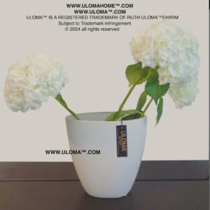 ULOMA™ OVAL CERAMIC VASE 10"H X 9 W"