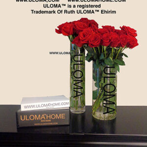 ULOMA™ CYLINDER GLASS VASE 6"W x 14"H